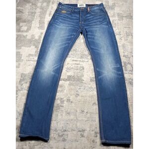 Vintage Superdry Copper Denim Copperfill Loose Fit Blue Jeans Men's Sz 32x34